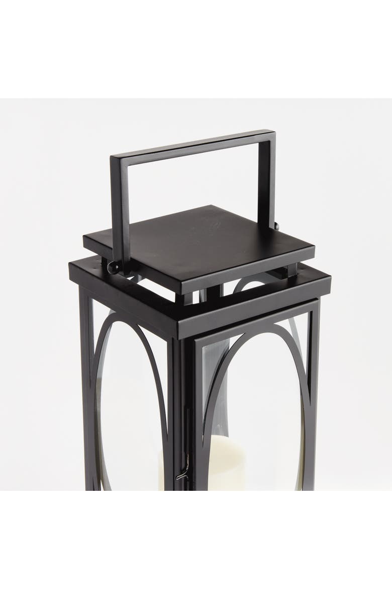Jace Lantern Candle Holder, Alternate, color, Black
