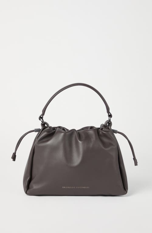 BRUNELLO CUCINELLI BRUNELLO CUCINELLI SMALL SOFT LEATHER MELLOW BUCKET BAG 