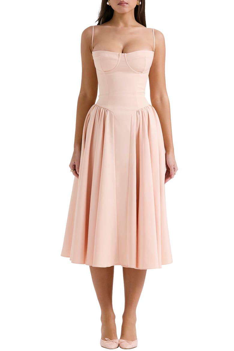 corset fit and flare dress CLARISSE 810728 Fit-n-Flare with Overskirt SAGE GREEN / 24 Eleven Lace Corset Wedding Dress