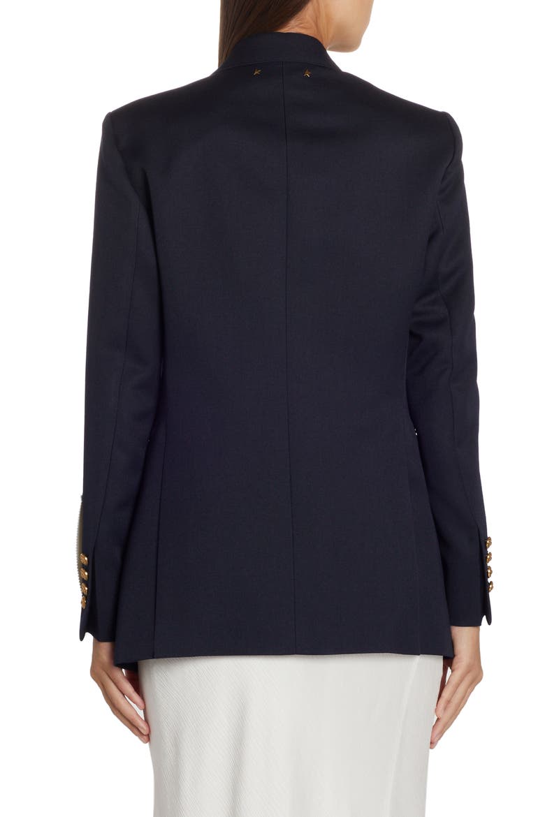 Diva Double Breasted Blazer, Alternate, color, DARK BLUE