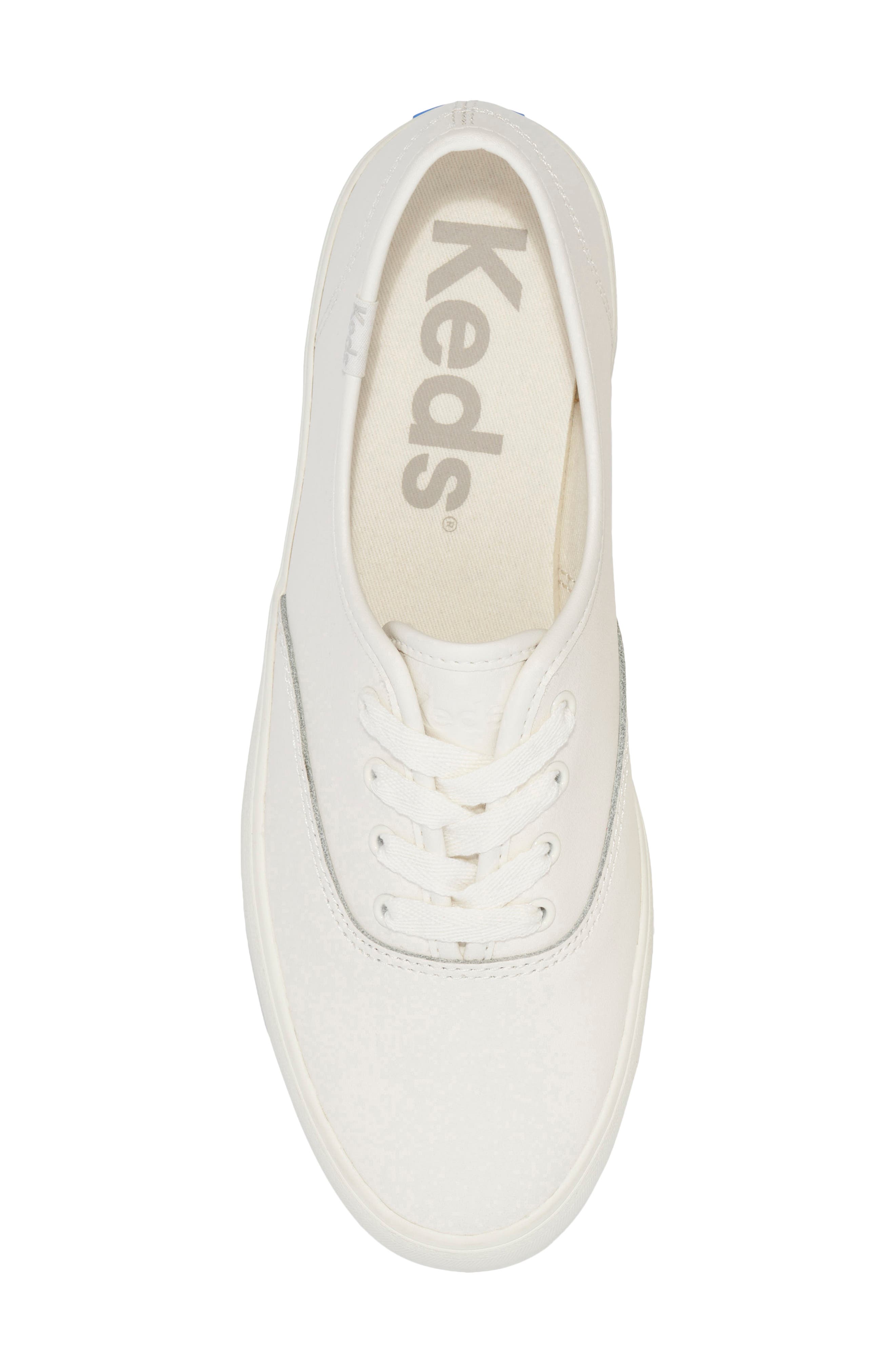 Keds<sup>®</sup> Champion Platform Sneaker, Alternate, color, White Leathe