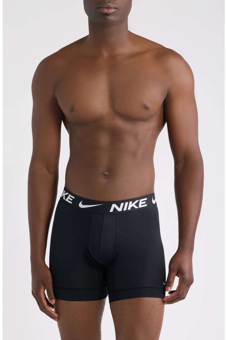 5-Pack Micro Stretch Boxer Briefs, Main, color, BLACK