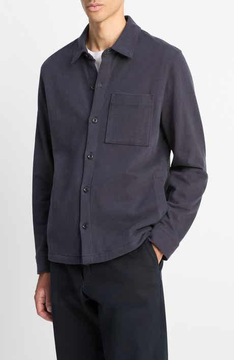 Vince Sueded Jersey Shirt Jacket
