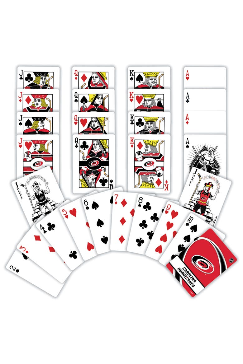 Carolina Hurricanes Playing Cards, Alternate, color, Multicolor