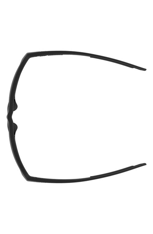 Under Armour 59mm Gradient Polarized Rectangular Sunglasses In Black