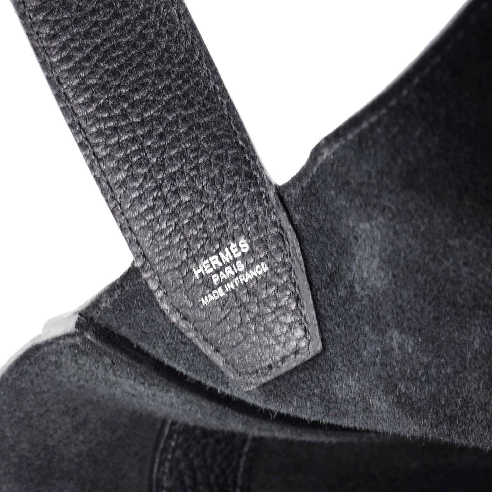 Pre-Owned Hermes Vertige Tote Leather, Alternate, color, Noir