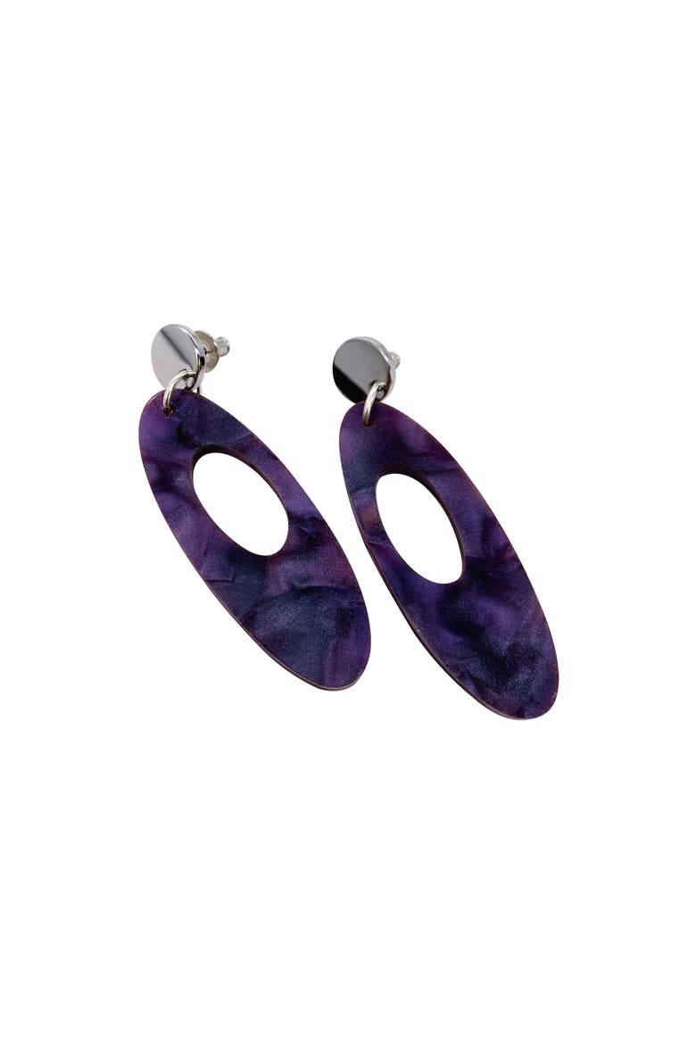 Hepworth Earrings, Alternate, color, Amethyst