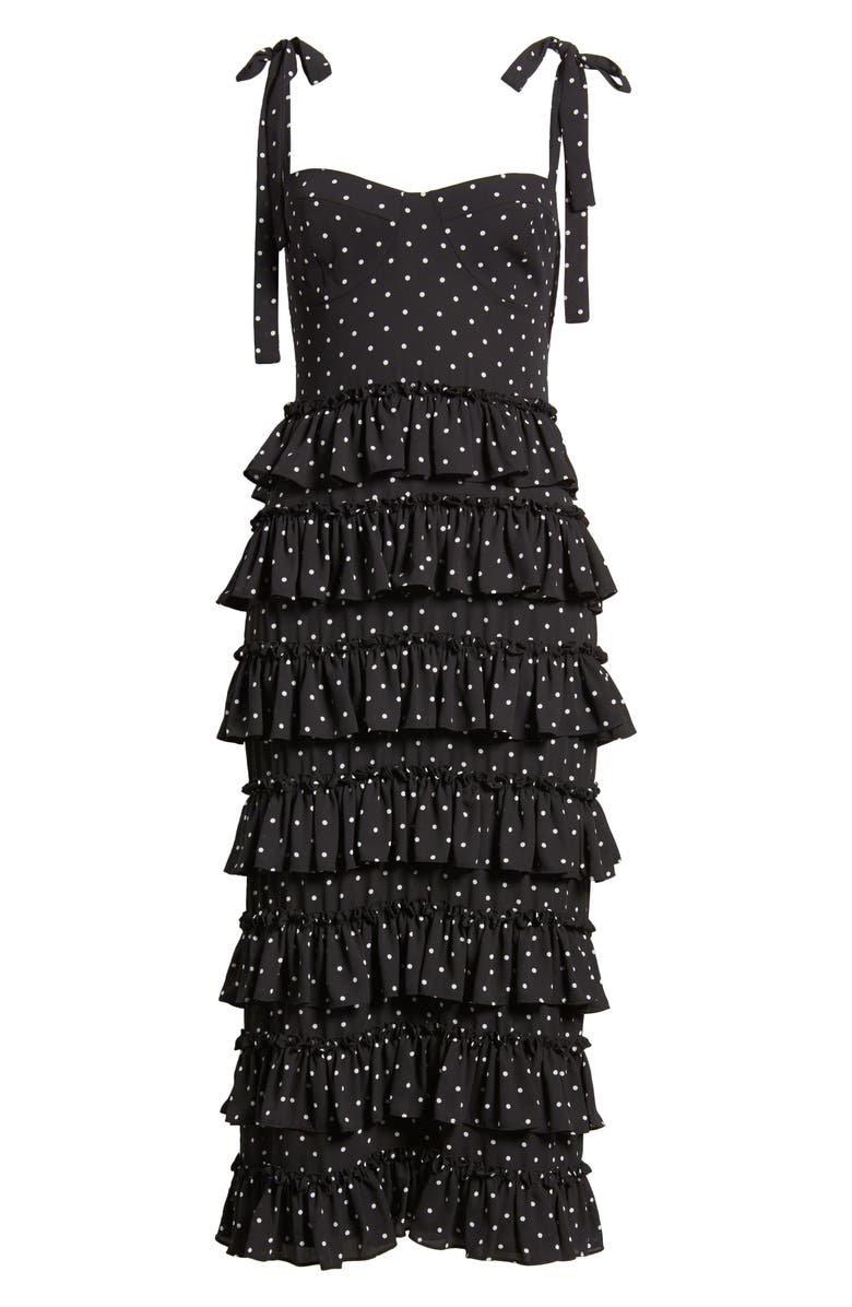 white boho dress midi White Speck Print Midi Dress for Summer Events