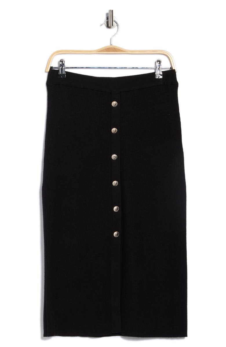 Ellen Tracy Button Front Sweater Skirt, Alternate, color, 