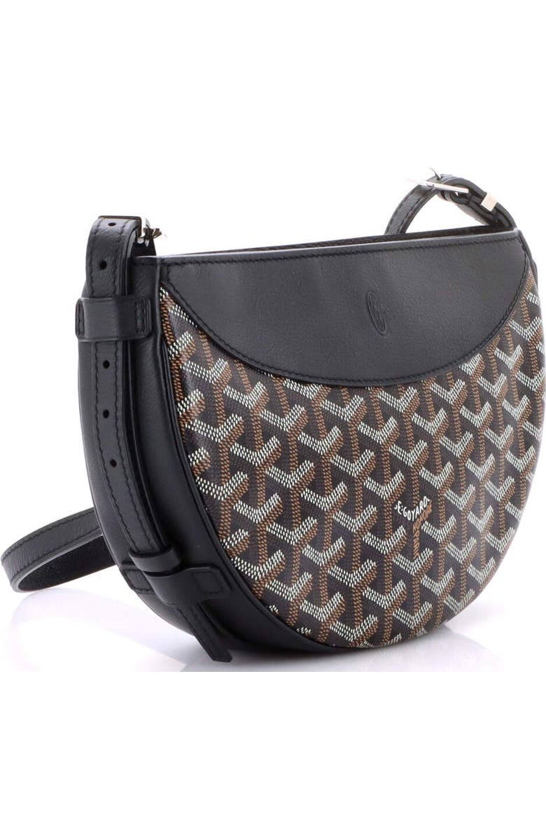 Pre-Owned Goyard Hirondelle Shoulder Bag Coated Canvas and Leather, Alternate, color, Black