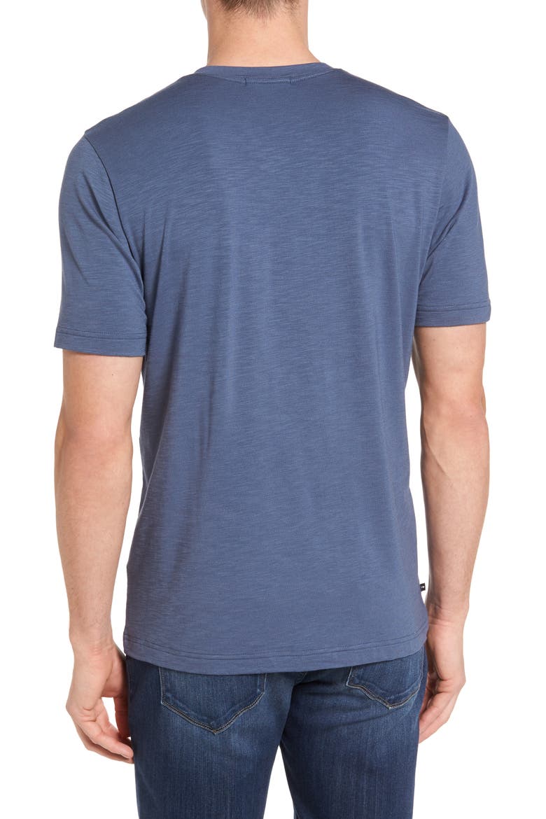 Cloud Trim Fit Slubbed T-Shirt, Alternate, color, BLUE INDIGO