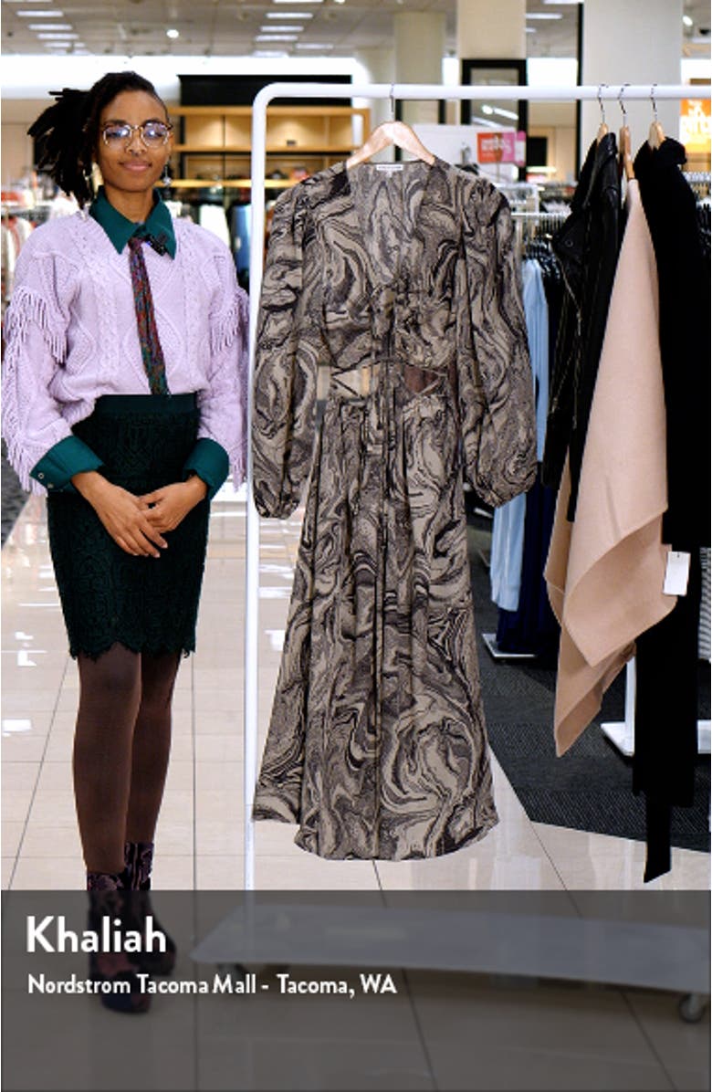 Cutout Long Sleeve MIdi Dress, sales video thumbnail