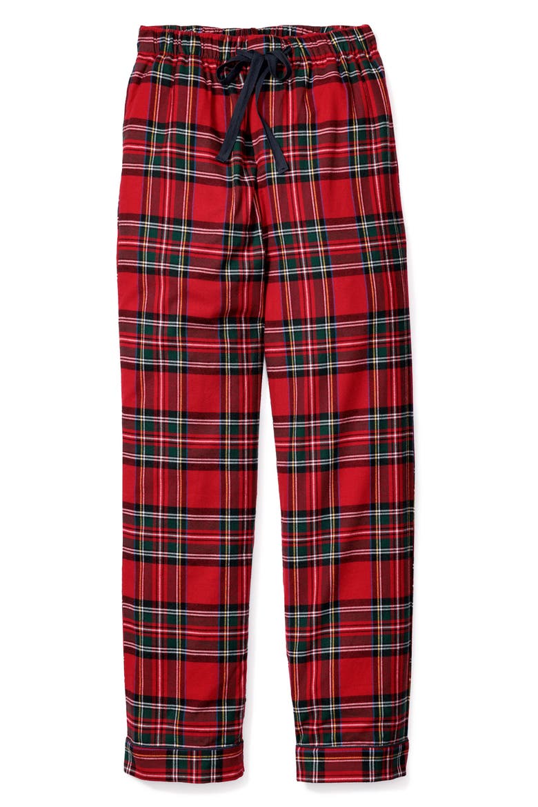 Imperial Tartan Cotton Flannel Pajama Bottoms, Alternate, color, RED