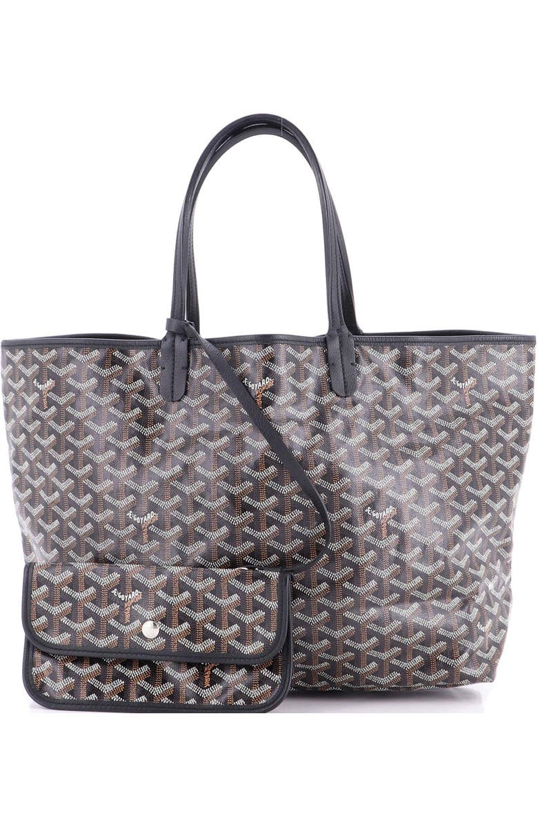 Pre-Owned Goyard Saint Louis Tote Coated Canvas PM, Alternate, color, Black