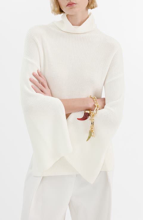 Bell Sleeve Turtleneck Sweater