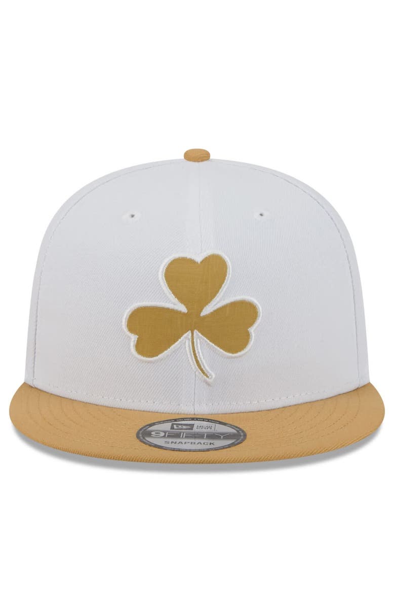 New Era Youth New Era White Boston Celtics 2025/26 City Edition 9FIFTY Snapback Hat, Alternate, color, White