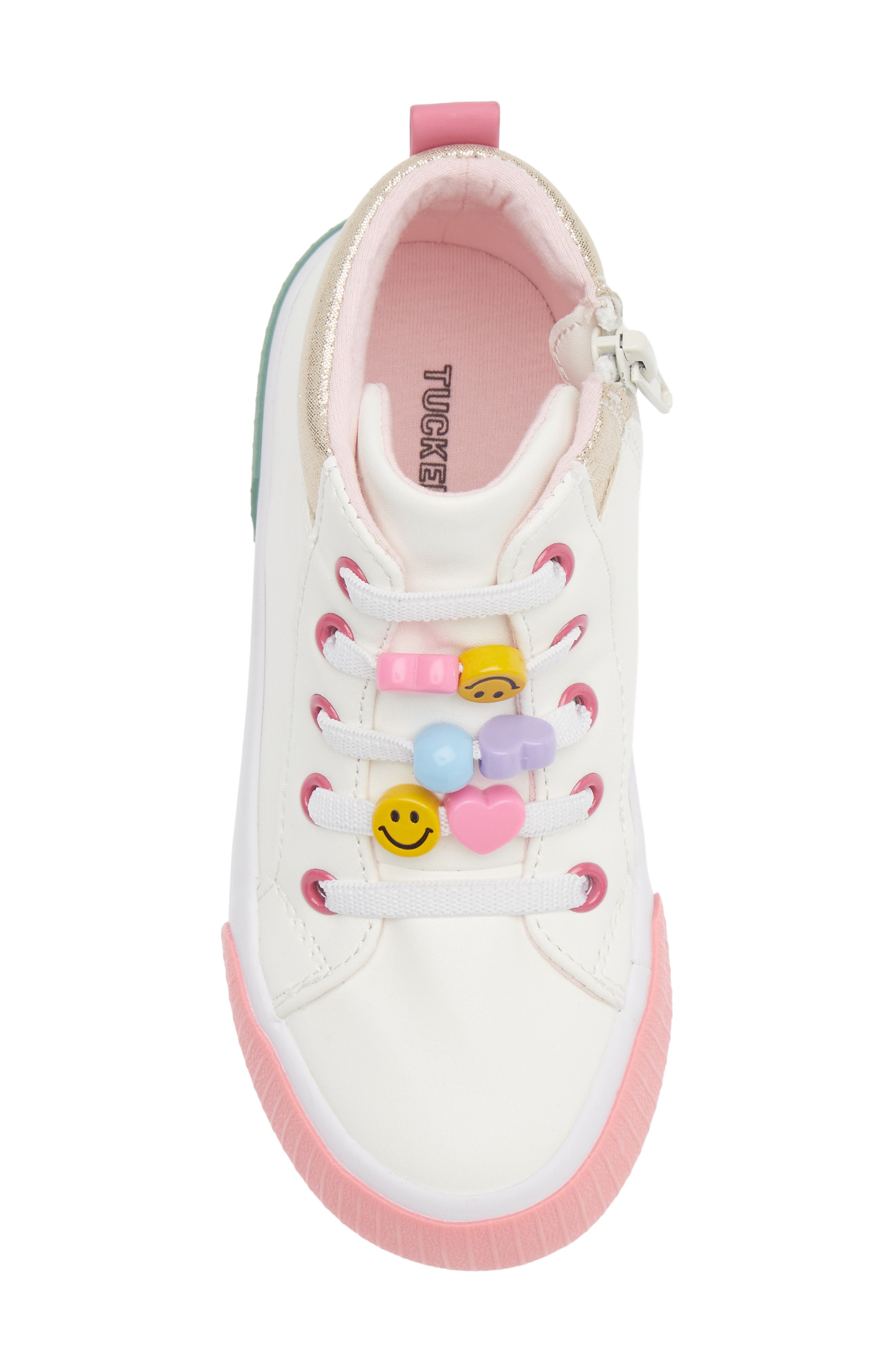 Kids' Friendship Bracelet Sneaker, Alternate, color, WHITE MULTI