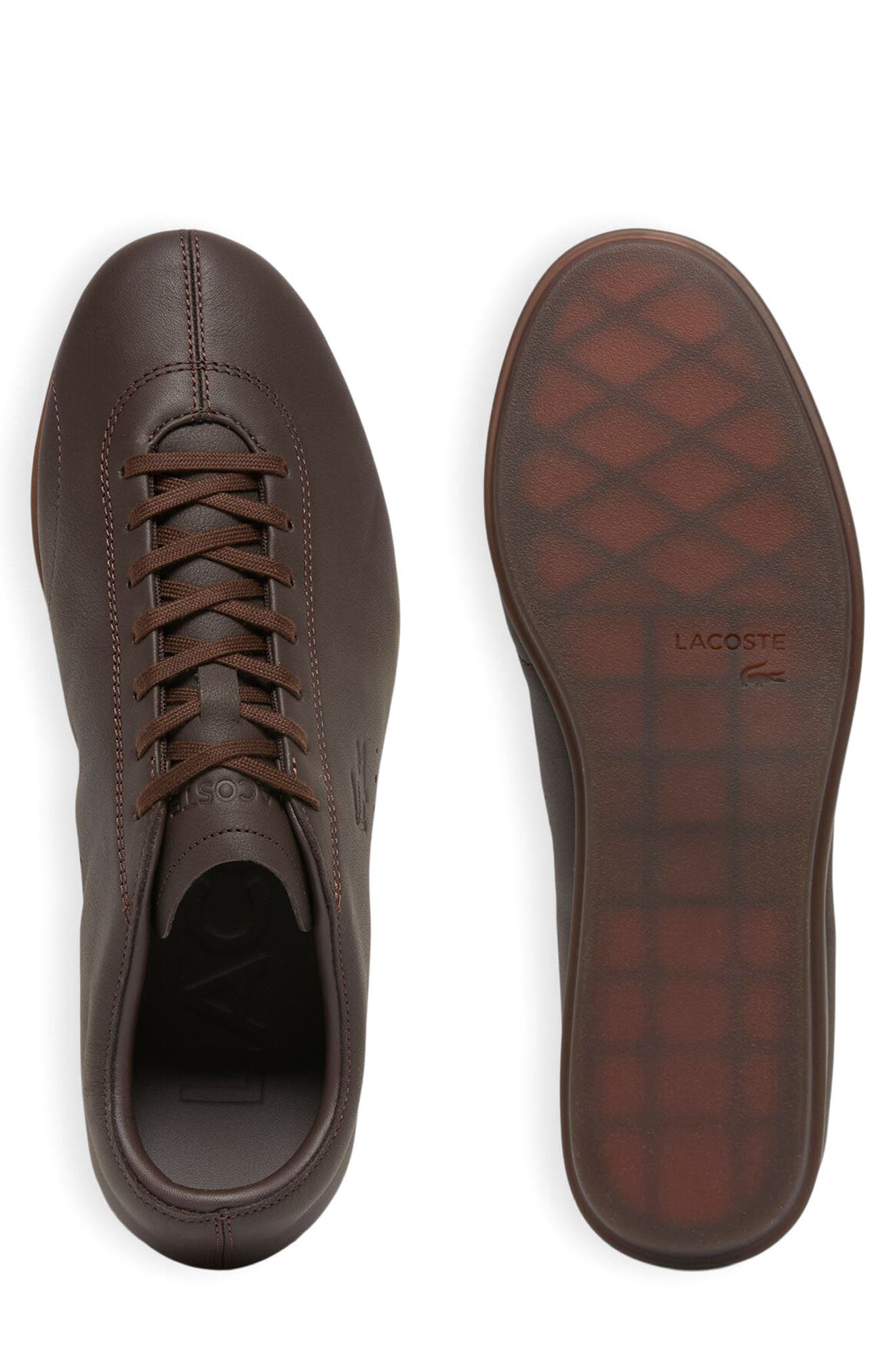 Driver Low Pro 226 Leather Sneaker, Alternate, color, DARK BROWN/ DARK BROWN