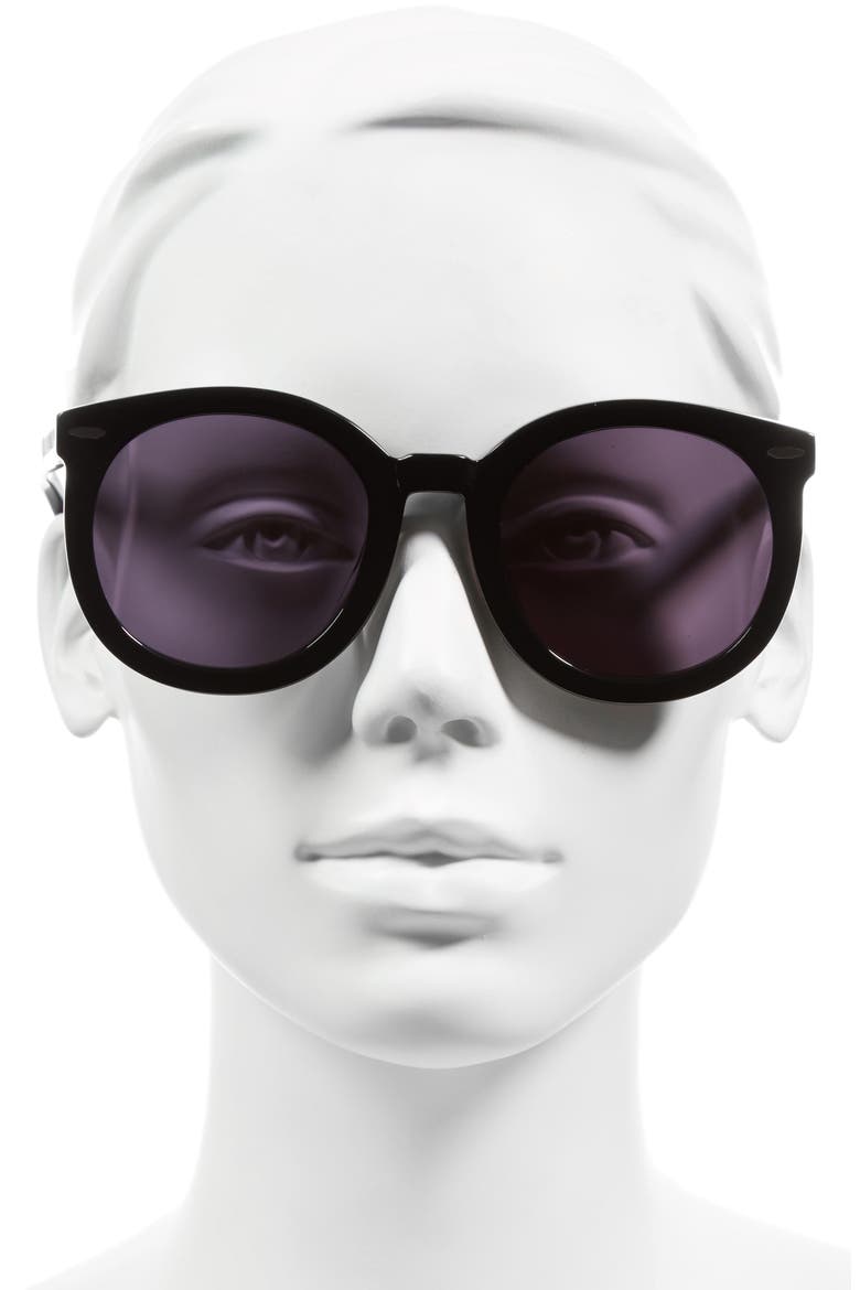Alternative Fit Super Duper 59mm Sunglasses, Alternate, color, BLACK