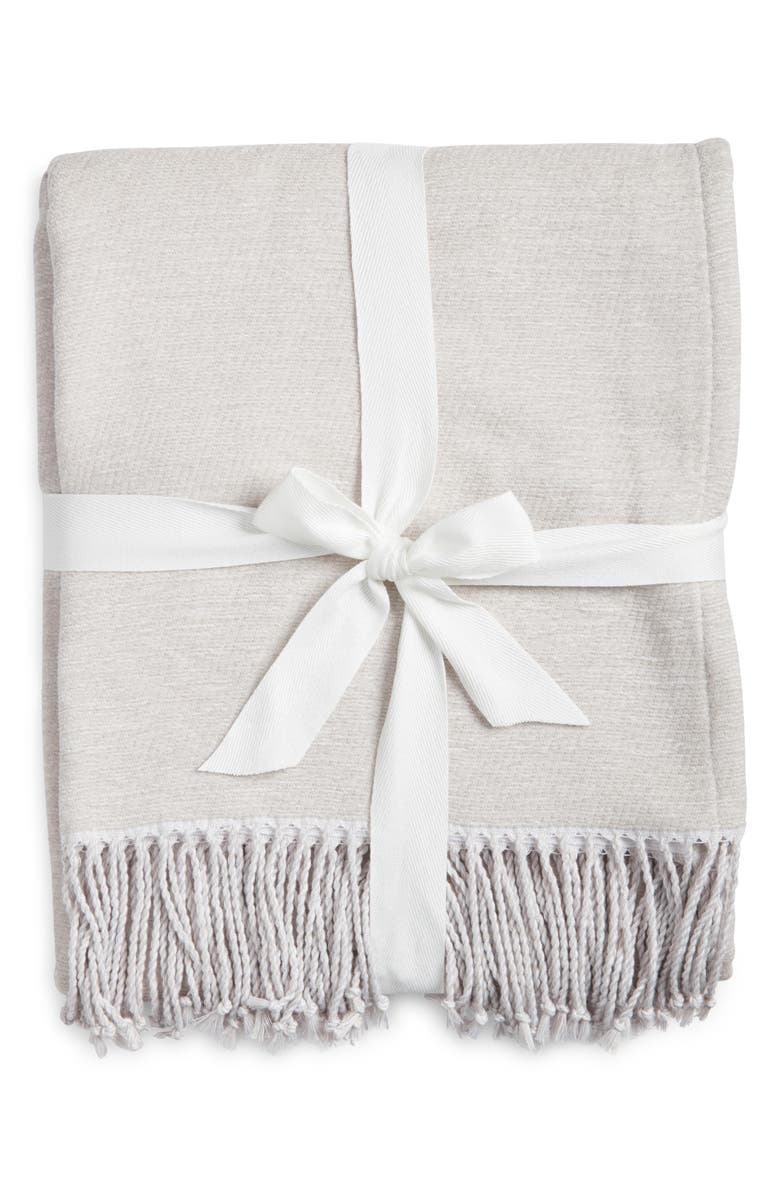 NORDSTROM RACK Reversible Chenille Throw Blanket, Alternate, color, 