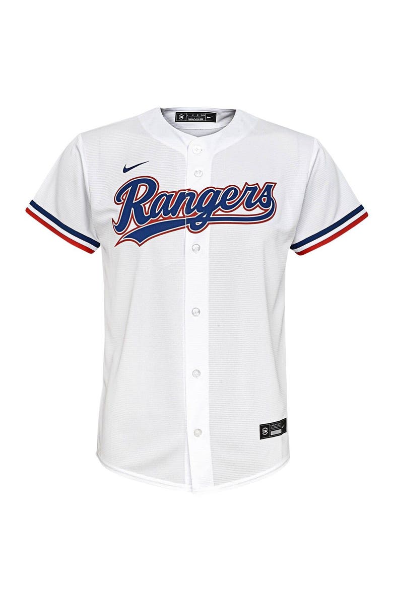 Nike Youth Nike White Texas Rangers Home Replica Team Jersey, Alternate, color, 
