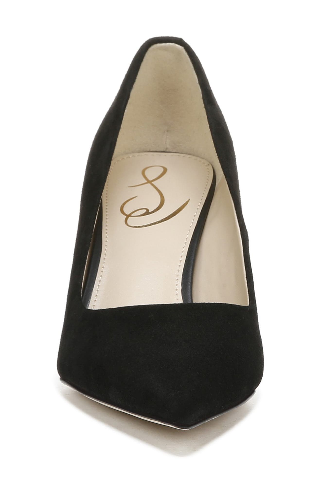 Sam Edelman Vienna Pointed Toe Pump, Alternate, color, Black Suede