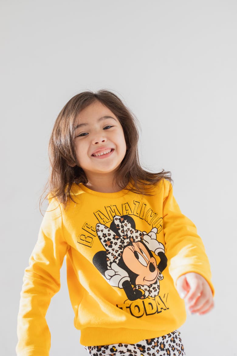 Sweatshirt & Leggings Set, Alternate, color, Yellow