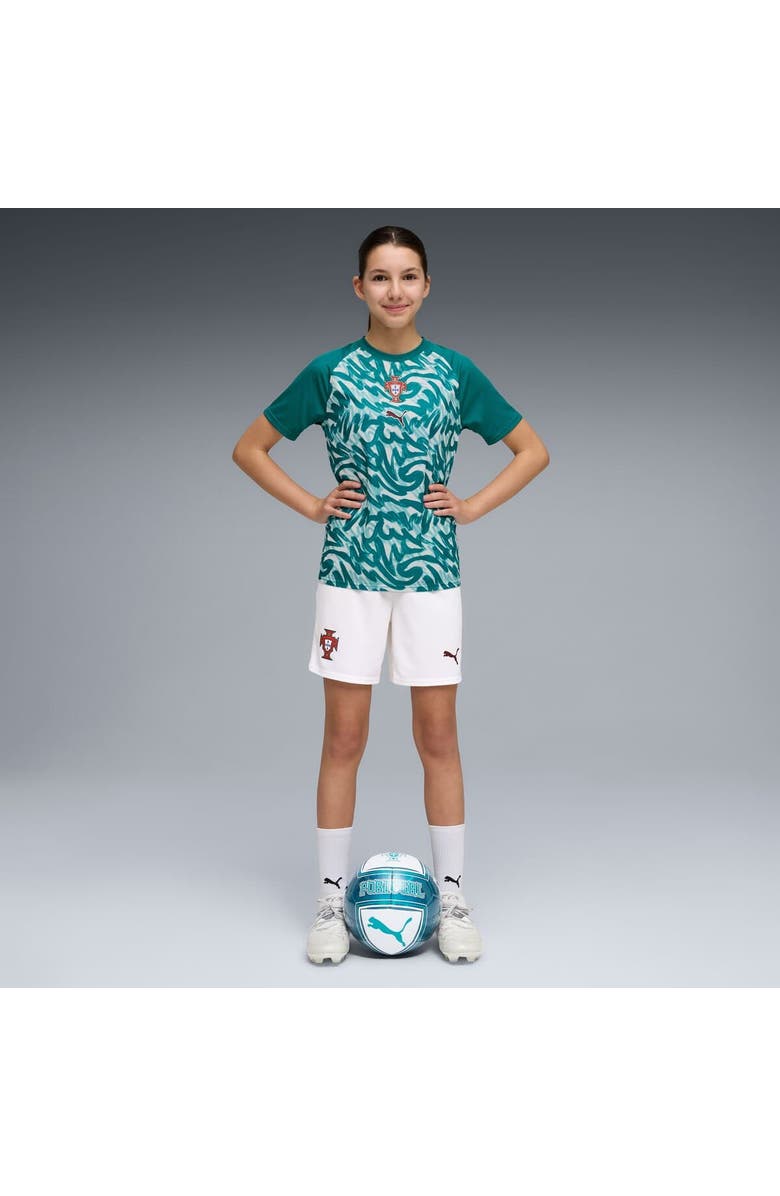 PUMA Youth Puma Green Portugal National Team Pre-Match Jersey, Alternate, color, Green
