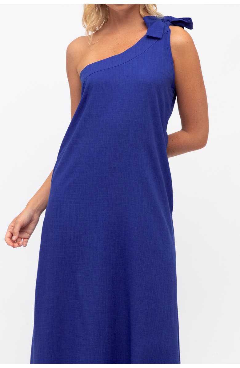 Label of Love Tia One Shoulder Maxi Dress, Alternate, color, Blue