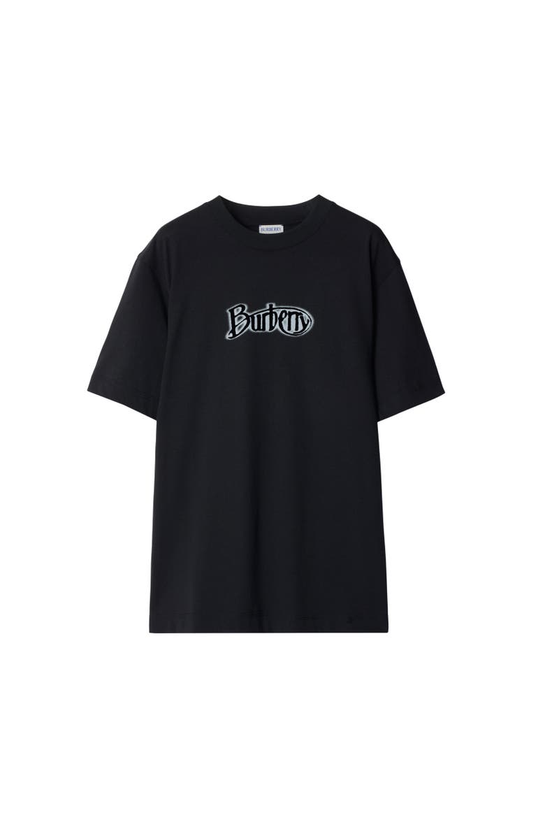 Burberry Logo Cotton T-shirt, Alternate, color, 