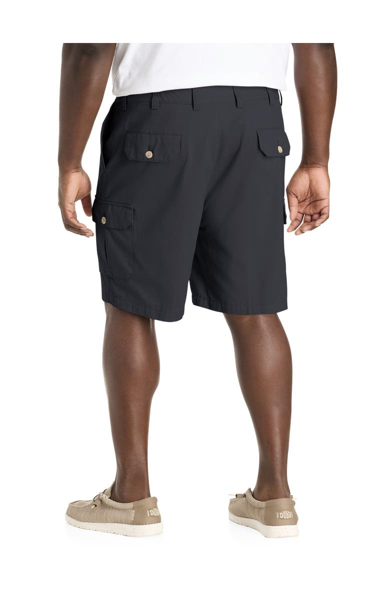Harbor Bay by DXL Big & Tall Continuous Comfort Cotton Cargo Shorts, Alternate, color, Black