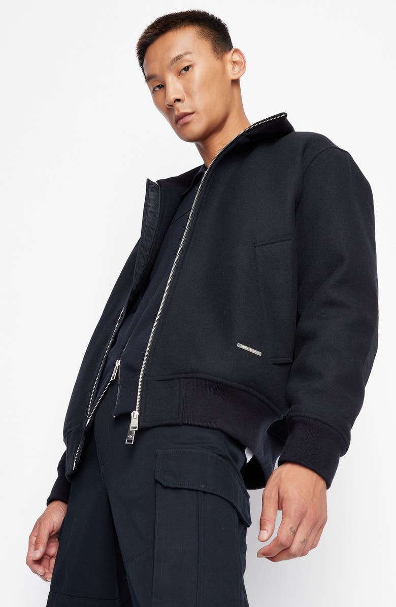 Armani Exchange Zip Front Jacket, Alternate, color, 