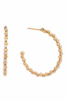 Cubic Zirconia Hoop Earrings