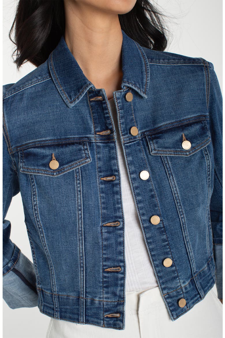 High Cuff Denim Truxker Jacket, Alternate, color, WEST WAYS
