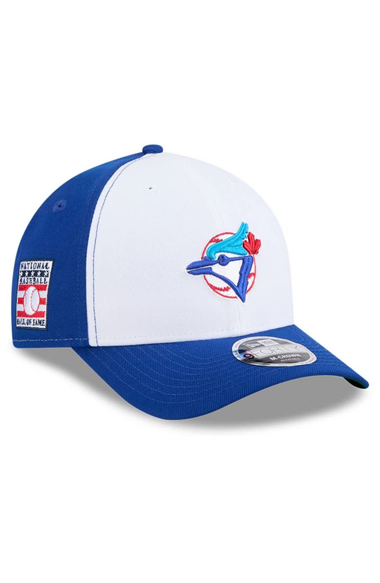 New Era Men's New Era Royal/White Toronto Blue Jays Baseball Hall of Fame 9FORTY M-Crown Adjustable Hat, Main, color, 
