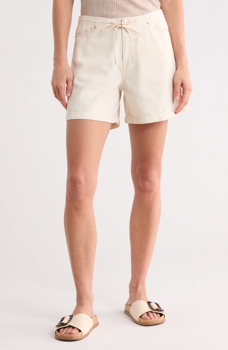 Habitual Kira Drawstring Shorts, Main, color, Stone