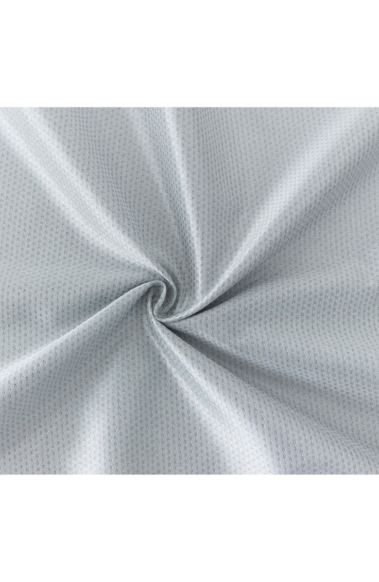 DAINTY HOME Stars Set of 2 Metallic Panel Curtains, Alternate, color, Silver