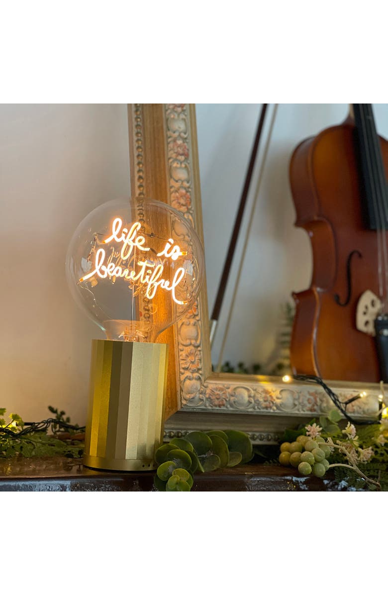 MITB Life Is Beautiful Portable Table Lamp, Alternate, color,