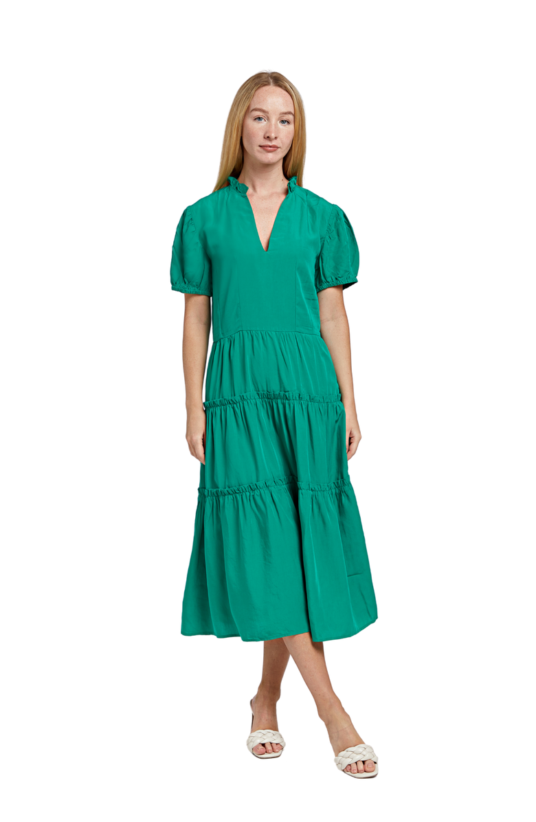 Taylor Tillman Georgette Dress, Main, color, Green
