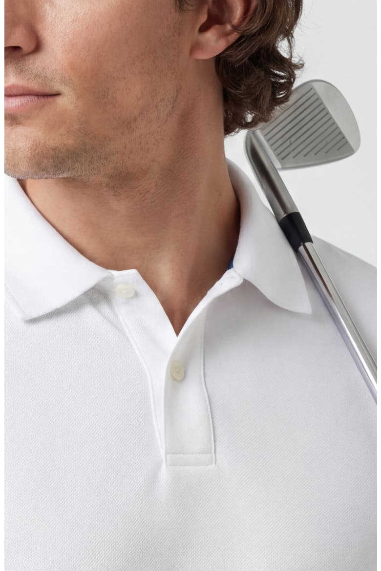 Clubhouse Pique Polo, Alternate, color, True White