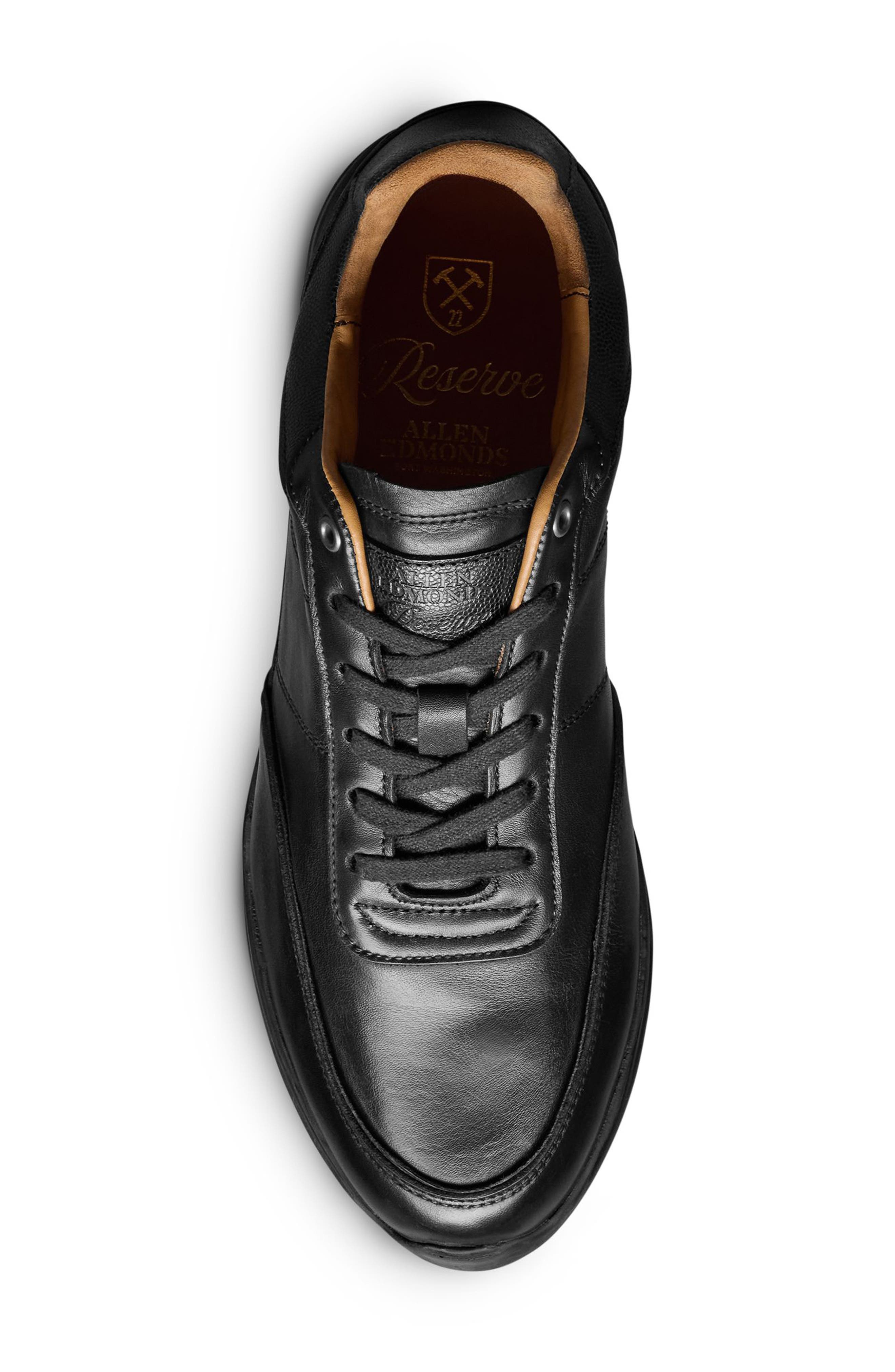 Allen Edmonds Brentwood Sneaker, Alternate, color, Black