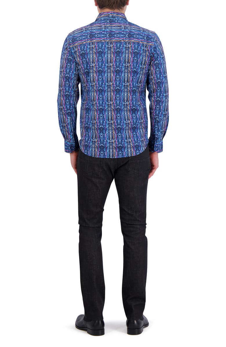 Robert Graham Oasis Knit Button-Up Shirt, Alternate, color,