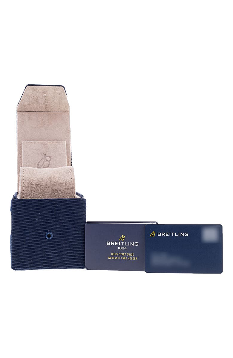 Watchfinder & Co. Breitling x Shelby Cobra Preowned 2023 Top Time AB0176 Automatic Leather Strap Watch, 41mm, Alternate, color, Blue