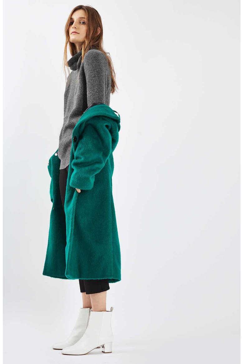 Oversize Turtleneck Sweater, Alternate, color, CHARCOAL