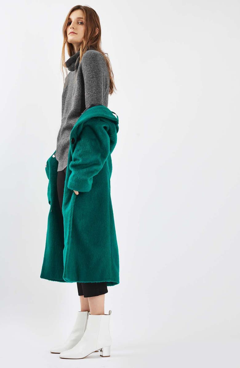 Topshop Oversize Turtleneck Sweater, Alternate, color, 