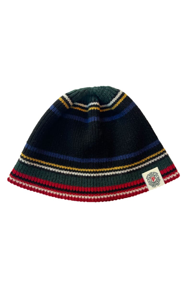 Polo Ralph Lauren Tartan Stripe Bucket, Main, color, Black Multi