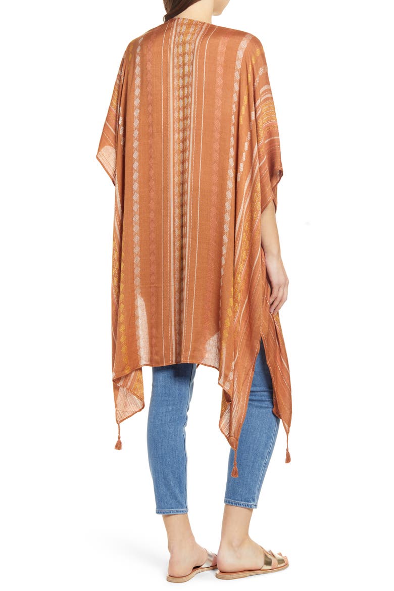 Vida Stripe Duster, Alternate, color, COOPER