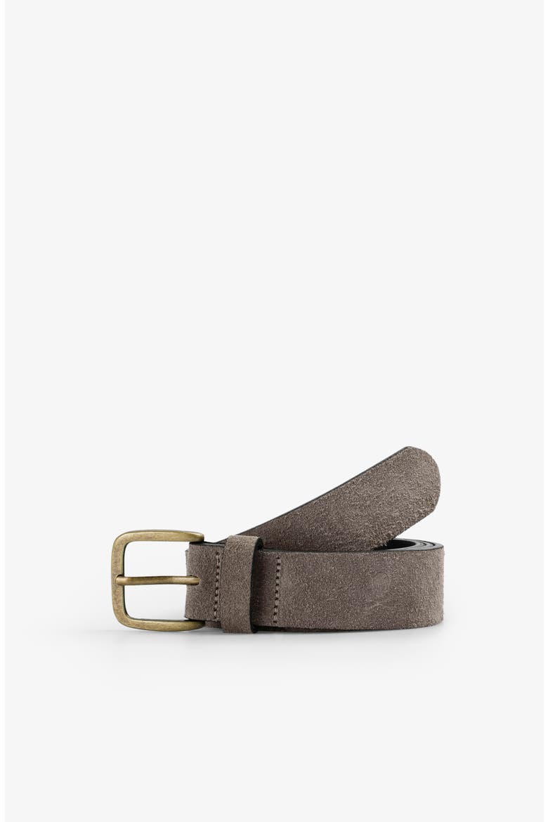 Skull Suede Belt, Main, color, Grey