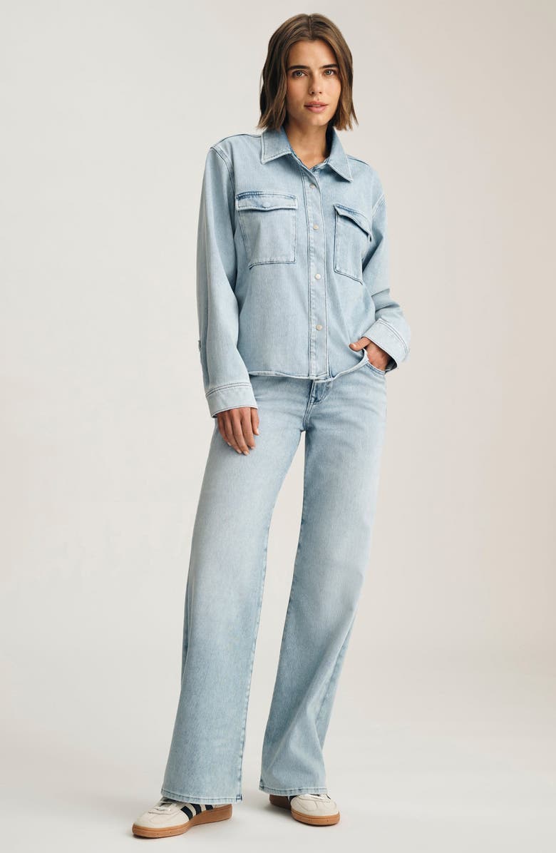 Mavi Jeans Sabrina Wide Leg Jeans, Alternate, color, Light Move