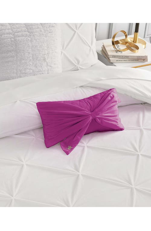 Juicy Couture Velvet Bow Accent Pillow